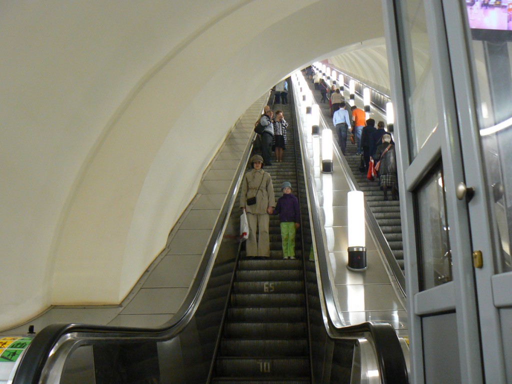 Moscow Metro Escalator