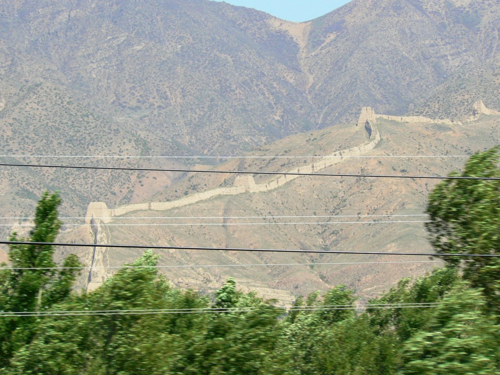 Trans-siberian train great wall china