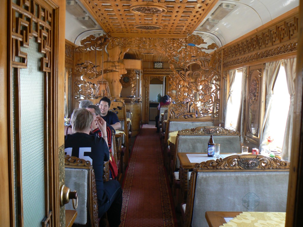 Trans-Mongolian train Dining Car