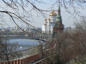 
Cathedral of Christ the Saviour from the Kremlin